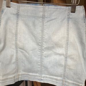 Wild fable, mini, blue, high waist, jean skirt